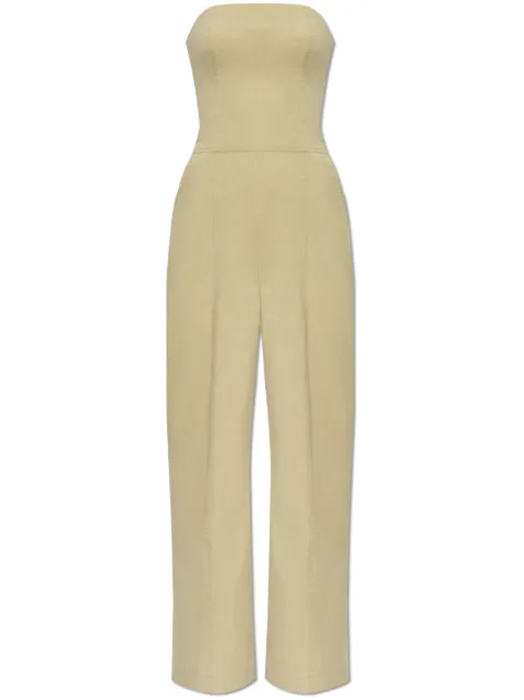 SAMSOE SAMSOE strapless tailored jumpsuit Green F24200071