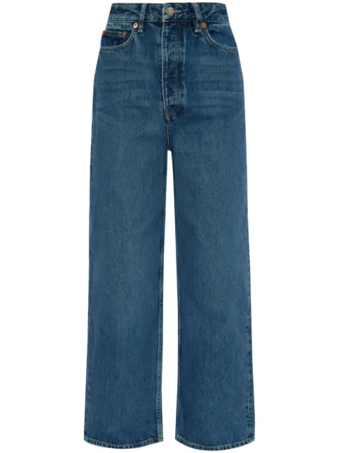 SAMSOE SAMSOE organic cotton straight-leg jeans Blue F23400141