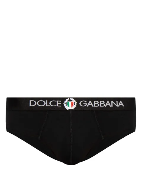 Dolce & Gabbana Brando logo-waistband briefs Black M3C01JONN94