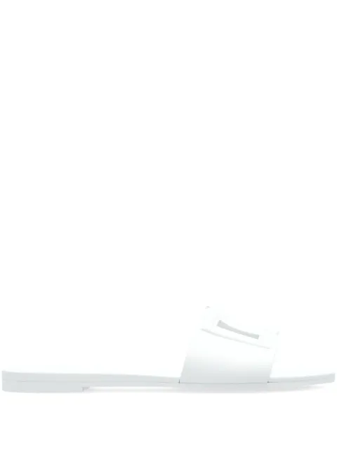 Dolce & Gabbana beachwear slides in rubber White CW2215AN994