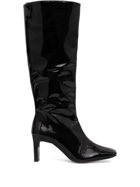 ALOHAS 75mm patent-leather knee-high boots Black S100059