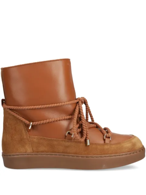 ALOHAS leather rope-laced snow boots Brown S00768