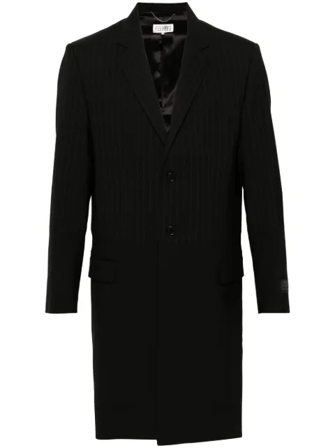 MM6 Maison Margiela panelled single-breasted coat Black SH0AA0005MTN012