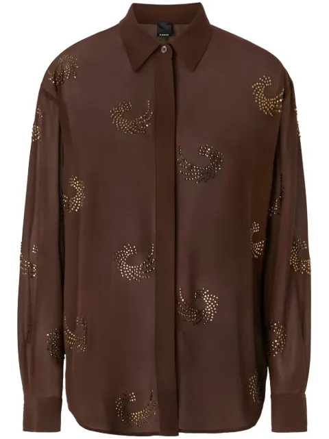 PINKO Fortini shirt Brown 104401A289