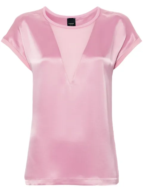 PINKO chiffon blouse Pink 103951A206