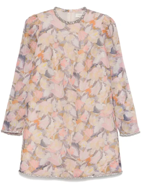 ZIMMERMANN diamante-trim mini dress Neutrals 0397DF241