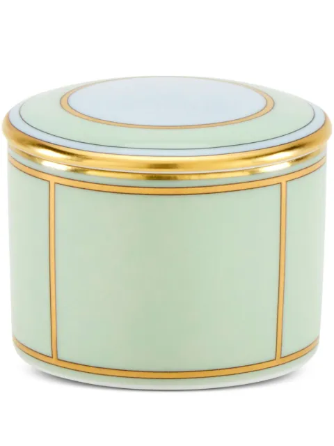 GINORI 1735 Diva porcelain box (8cm) Green 017RG00FCO400LX0080