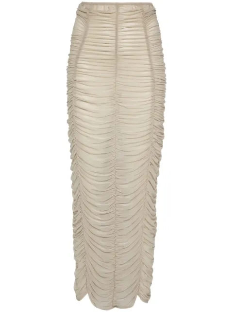 Elena Velez Parlour midi skirt Neutrals EV006YR004