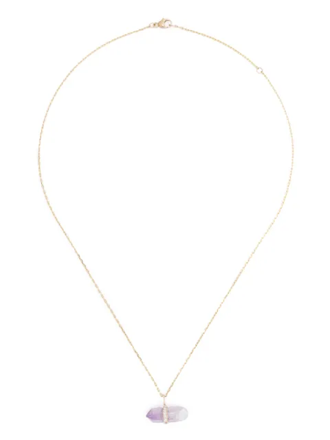JIA JIA 14CTT yellow gold Veracruz diamond and amethyst necklace Gold JJNCK063YG