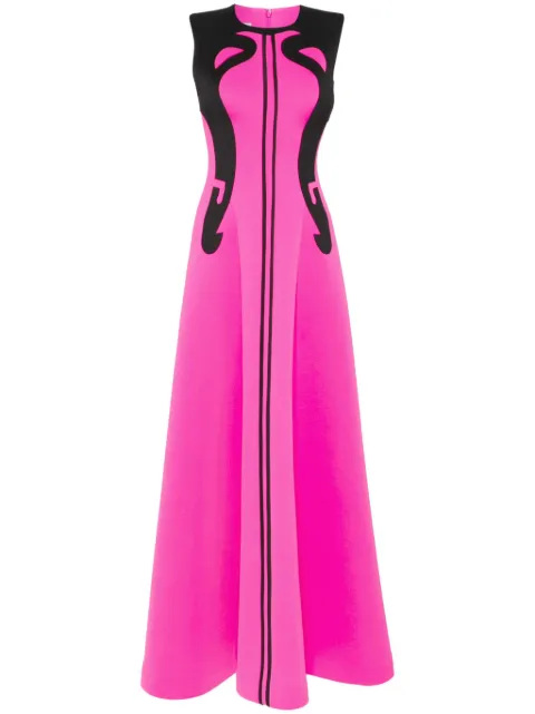 Saiid Kobeisy panelled neoprene gown Pink RTWSS2415