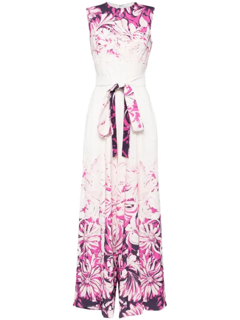 Saiid Kobeisy floral-print wide-leg jumpsuit White RTWSS2427
