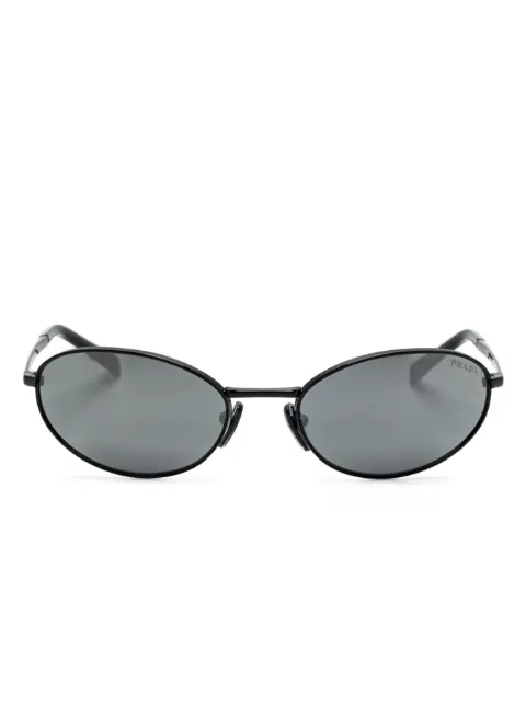 Prada Eyewear A59S oval-frame sunglasses Black 0PRA59S591AB60G