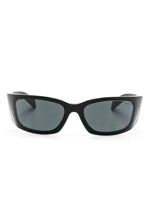 Prada Eyewear A14S shield-frame sunglasses Black SPRA14S