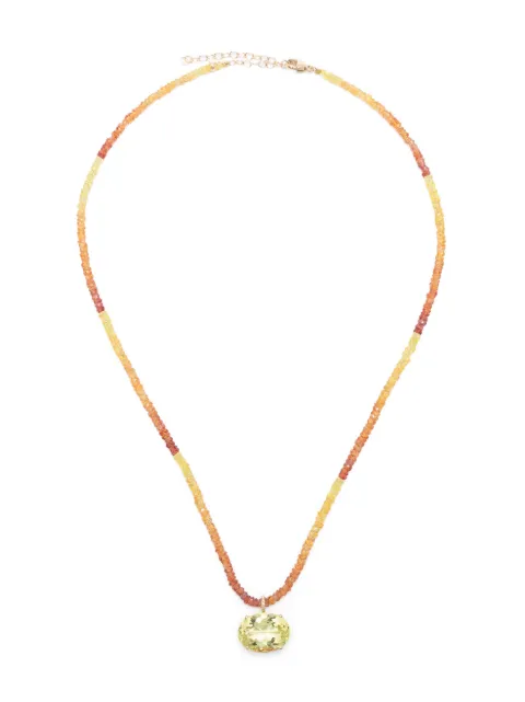 JIA JIA 14kt yellow gold Arizona citrine and sapphire necklace Gold JJNAZ326