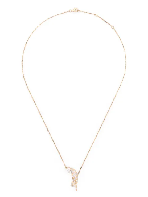 Yvonne Léon 18kt yellow gold Feline diamond necklace Gold COLLIERFELINPMPOI