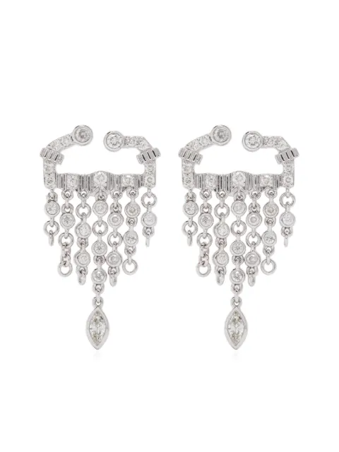Yvonne Léon 18kt white gold diamond earrings Silver PAIREDEBOSCORPIO
