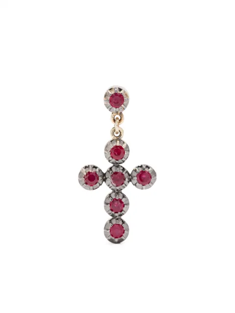 Jacquie Aiche 14kt yellow gold ruby earrings Gold 2401021