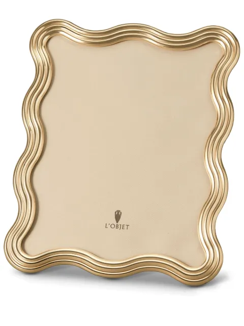 L'Objet Ripple photo frame Gold F5101L