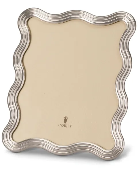 L'Objet Ripple photo frame (20cm x 25cm) Silver F5100L