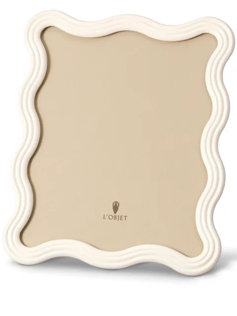 L'Objet Ripple photo frame (20cm x 25cm) White F5102L