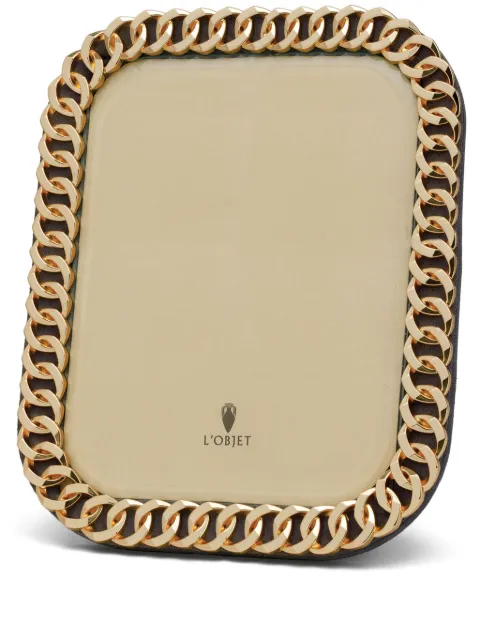 L'Objet Cuban Link photo frame (20cm x 25cm) Gold F4101L