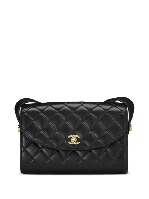 CHANEL Pre-Owned 1991 small Classic Flap shoulder bag Black CHANEL1991VINTAGECLASSICFLAPBAG