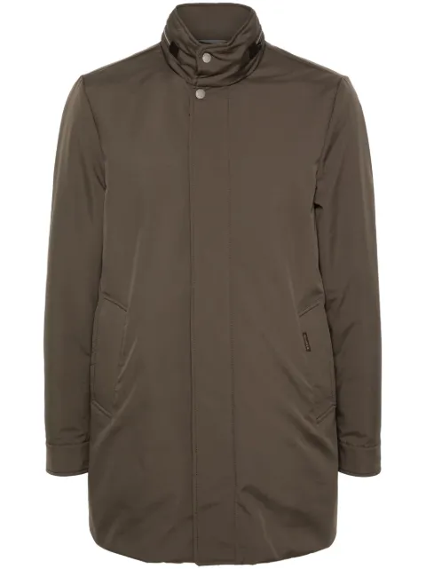 Moorer VITTOR-AC high-neck concealed-fastening jacket Green MOUGI100089