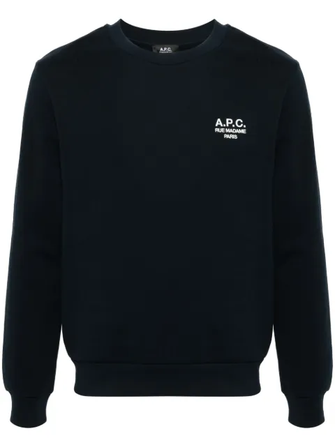 A.P.C. embroidered-logo sweatshirt Blue COHBVM27913