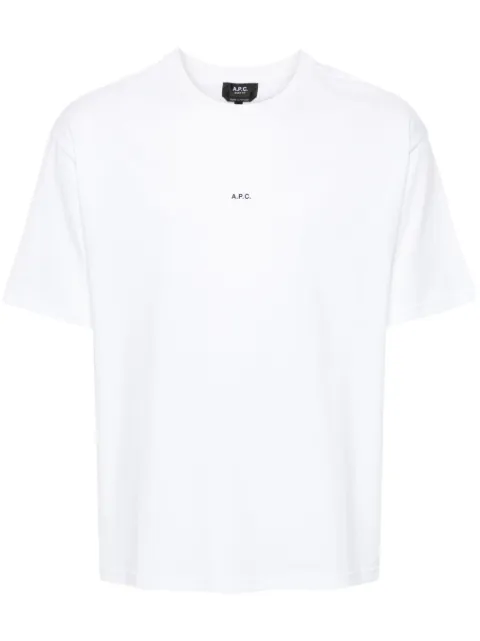 A.P.C. logo-print cotton T-shirt White COHBWH26386