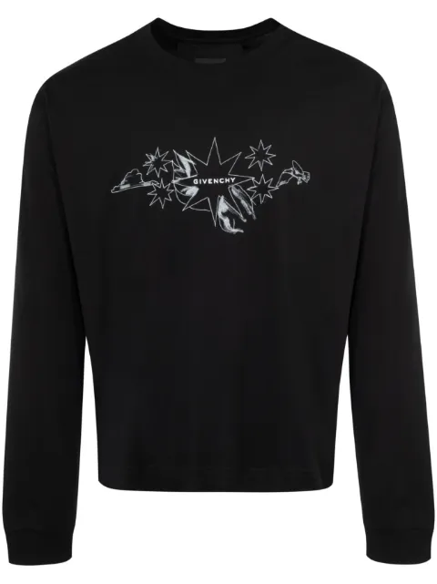 Givenchy Tarot print T-shirt Black BM71KP3YN0