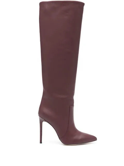Paris Texas Stiletto 115mm leather boots Red PX501XLTH3