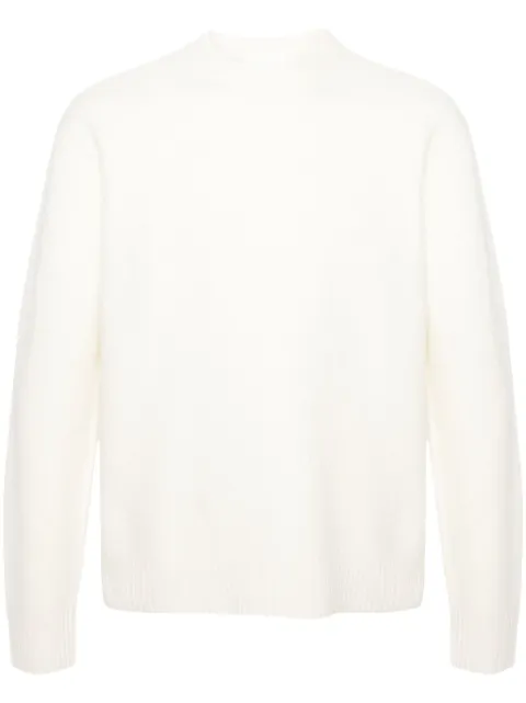 Jil Sander crew-neck boiled wool jumper White J21GP0002J14603