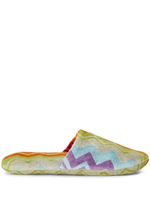 Missoni Home Giacomo cotton slippers Orange 1D3OG00005