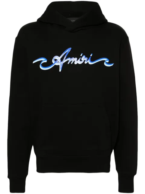 AMIRI logo-print cotton hoodie Black AMJYHD1043