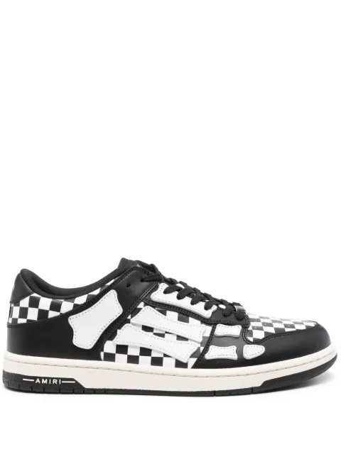 AMIRI Skel Top Low check-pattern sneakers Black AMFOSR1032