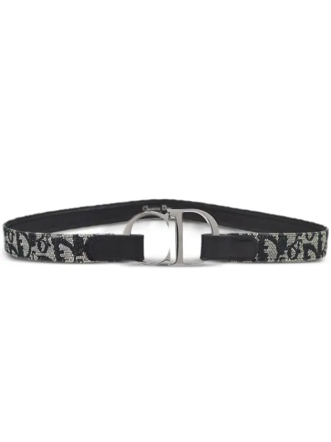 Christian Dior Pre-Owned 2003 Trotter canvas belt Black 161753