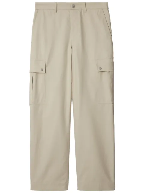 Burberry cotton blend cargo trousers Neutrals 8093909