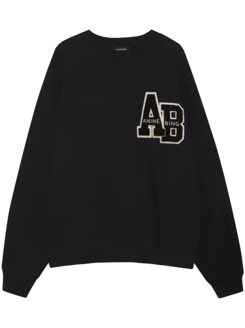 ANINE BING Miles cotton sweatshirt Black A0810074BLK1W