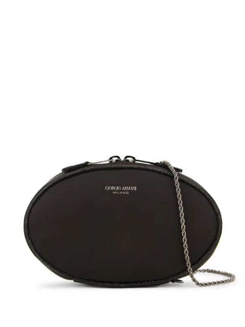 Giorgio Armani chain-link clutch bag Black Y1C164YYC2J