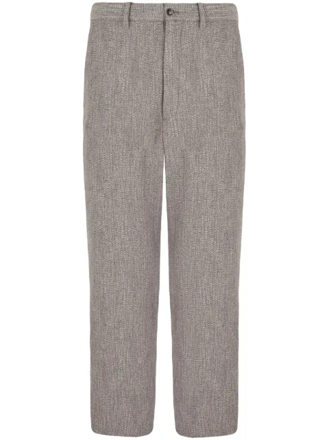 Giorgio Armani cropped straight-legged trousers Grey GM000121TE11073