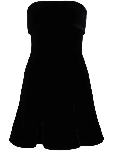 Giorgio Armani strapless velvet minidress Black GW000435TE10831