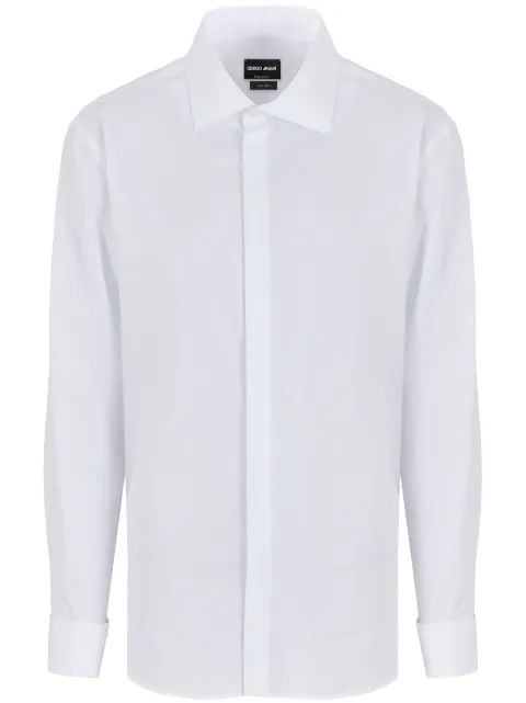 Giorgio Armani spread-collar cotton shirt White GM000479TE11188