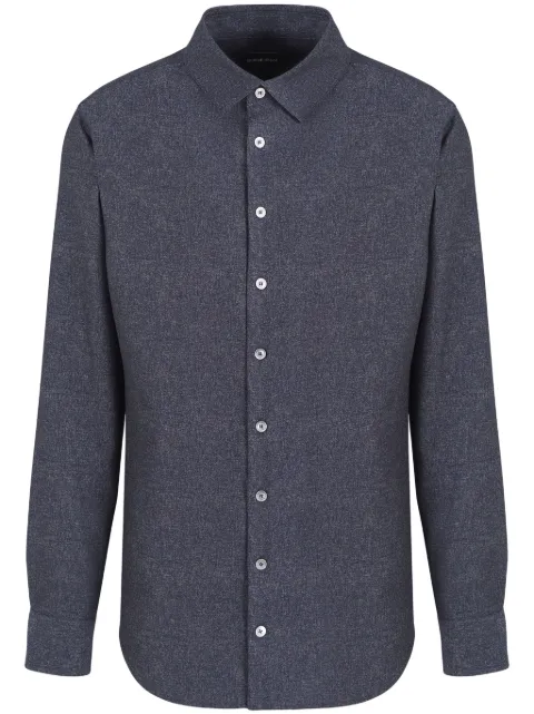 Giorgio Armani long-sleeve button-up shirt Grey GM000303AF12013