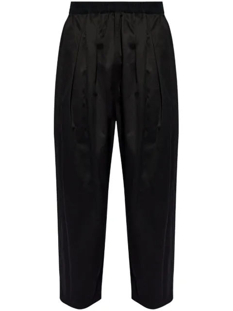 Maison Margiela pleated cotton trousers Black S30KA0626M35156