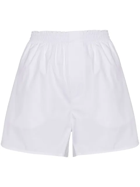 MODES GARMENTS elasticated-waistband cotton shorts White MGWSHORTS2