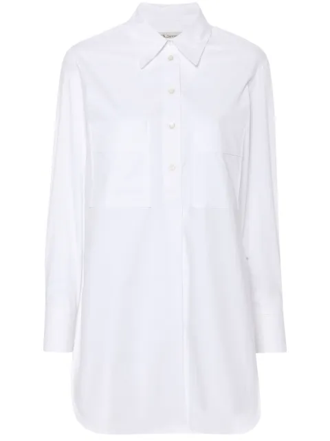 MODES GARMENTS side-slit poplin shirt White MGWSHIRT2