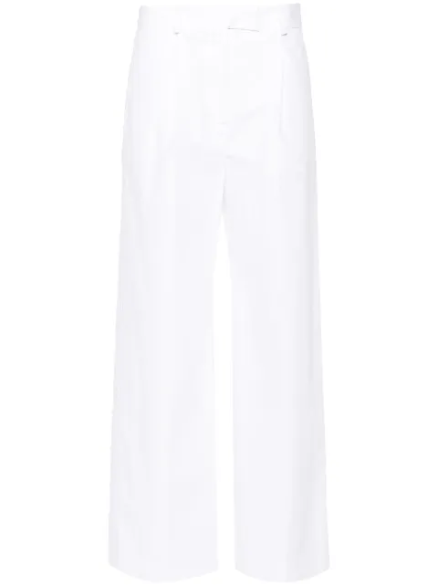 MODES GARMENTS poplin straight-leg trousers White MGWPANTS3