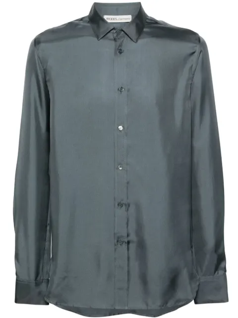 MODES GARMENTS lightweight silk shirt Grey MGSHIRT