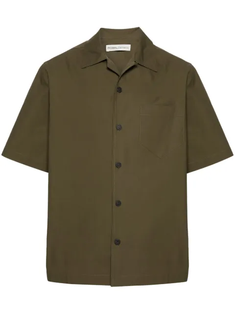 MODES GARMENTS short-sleeve poplin shirt Green MGMSHIRT2