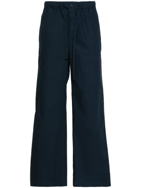 MODES GARMENTS poplin straight-leg trousers Blue MGMPANTS3